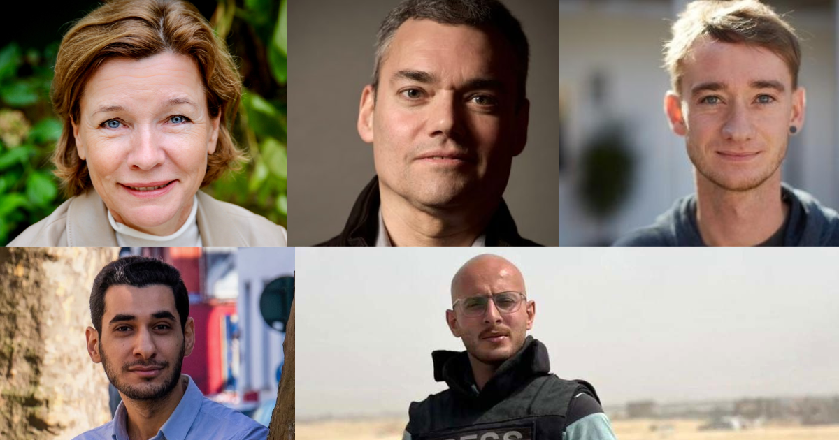 Tessa Szyzskowitz, Peter Beinart, Christopher Resch, Muhammad Shehadah, Diaa H. Ostaz (by videolink from Gaza)