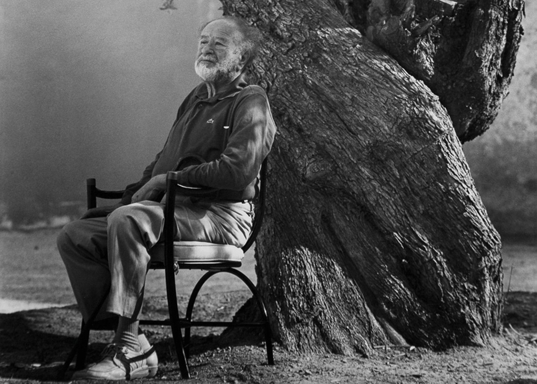 The famous age portrait of Bruno Kreisky, photographed by Konrad R. Müller