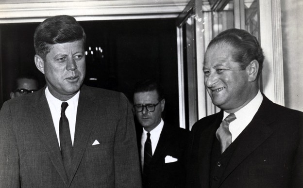 Bruno Kreisky with US President John F. Kennedy, 1962 Photo (c) Bruno Kreisky Archive Foundation