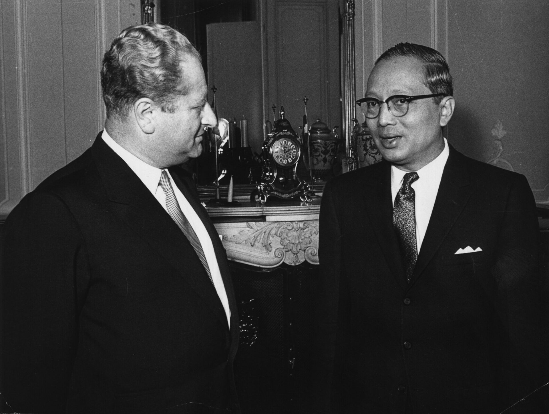 Bruno Kreisky with UN Secretary-General U Thant, 1962
