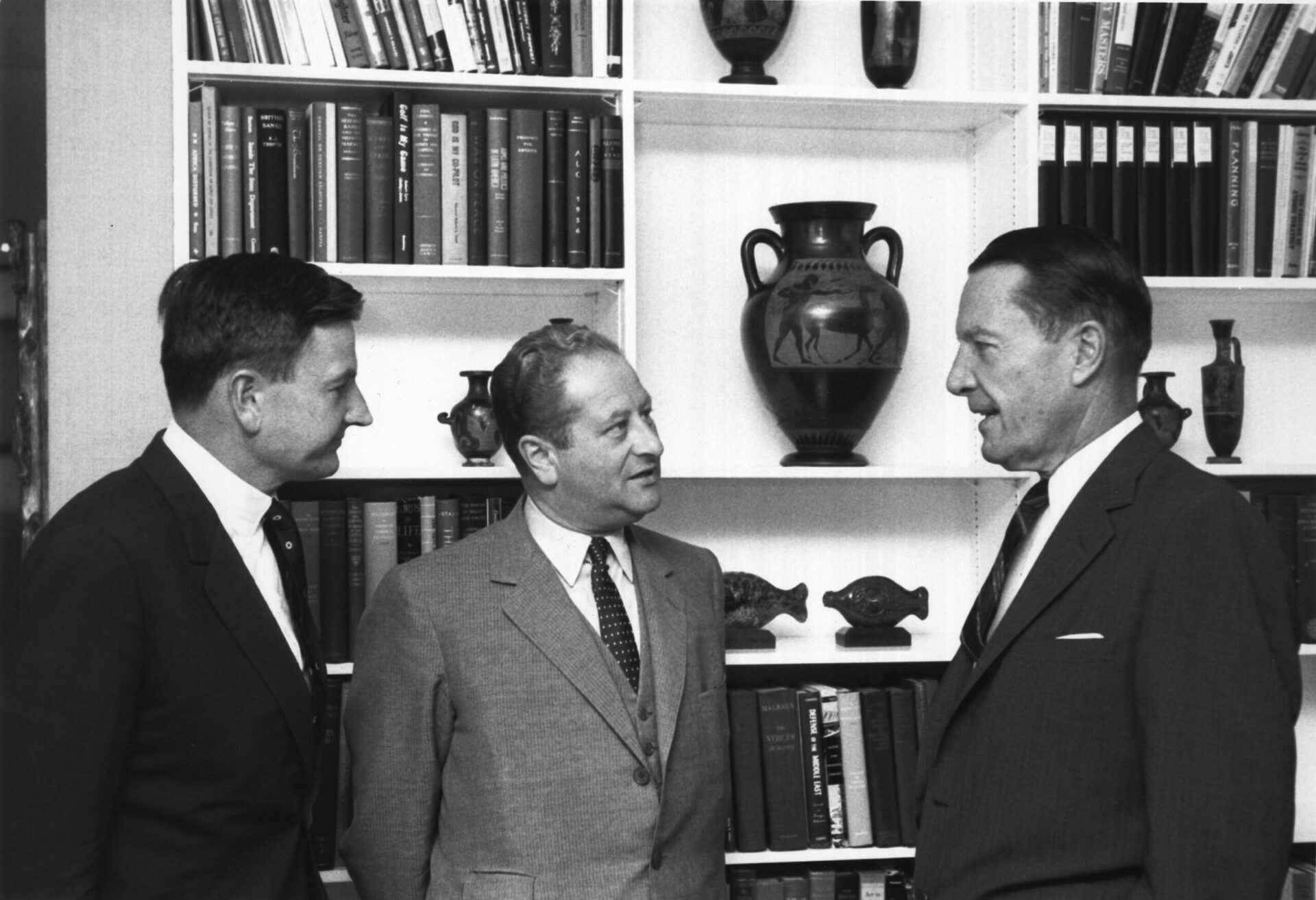 Bruno Kreisky with US philanthropist John D. Rockefeller III, 1972