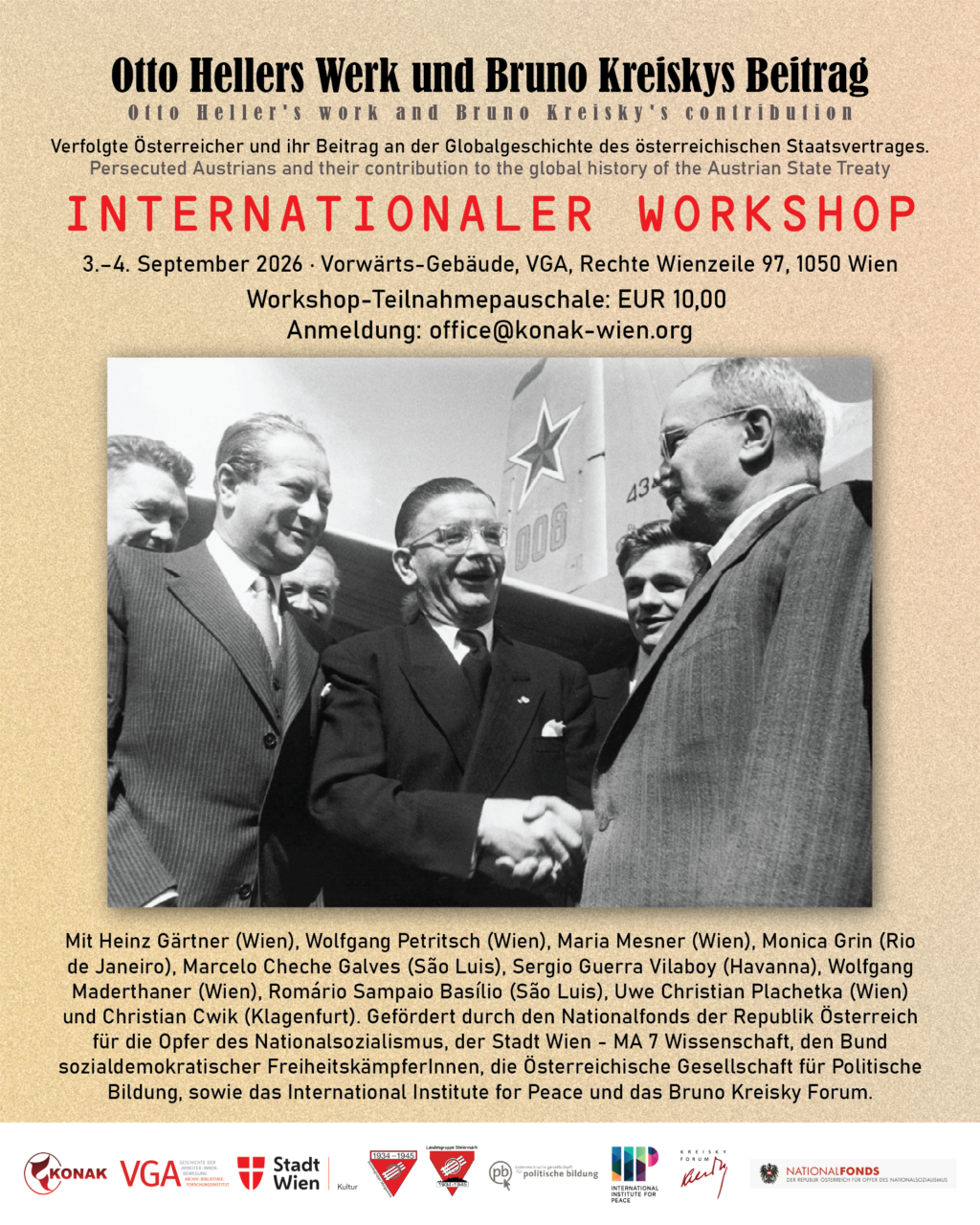 Internationaler Workshop: Otto Hellers Werk und Bruno Kreiskys Beitrag
